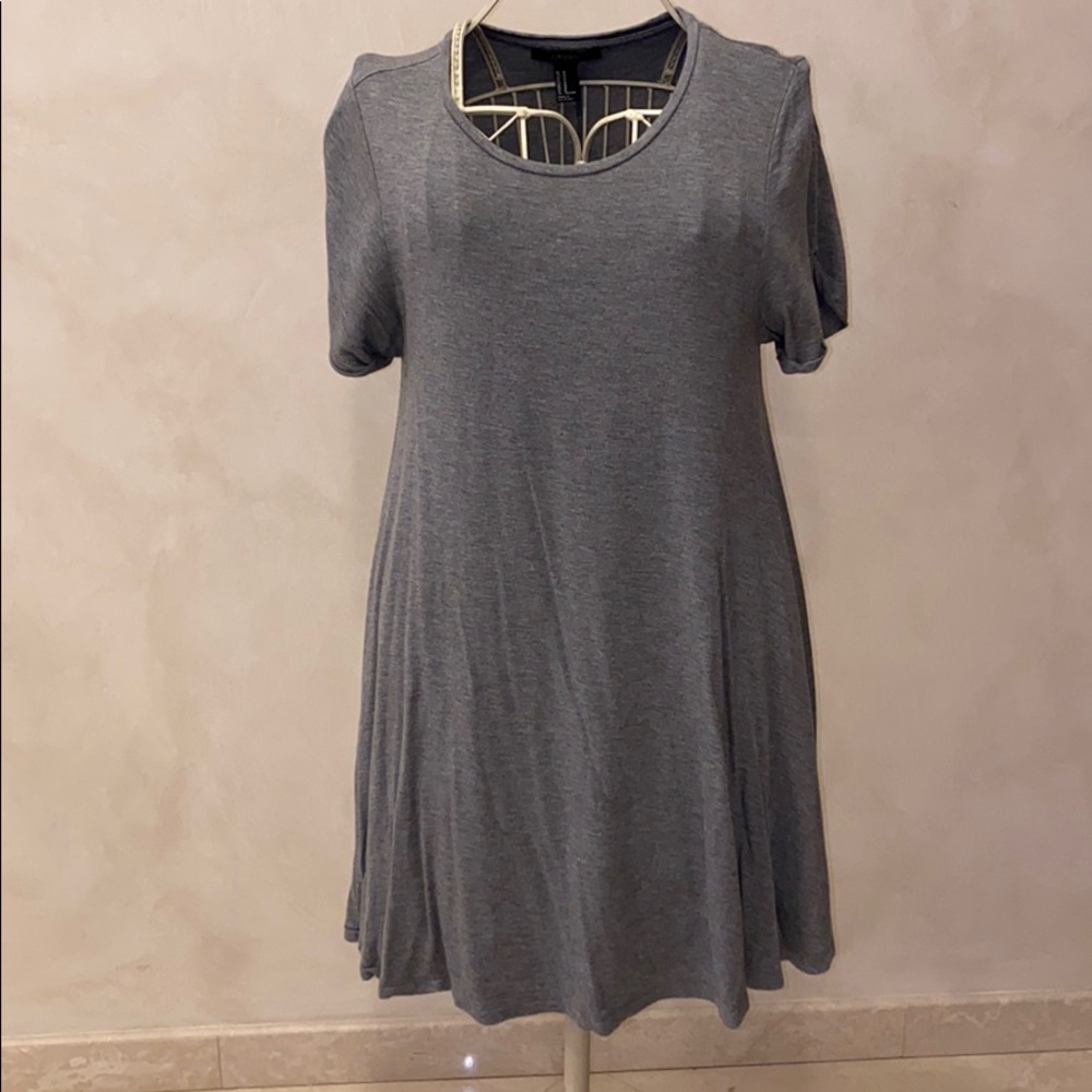 FORVER 21 Grey T-Shirt dress